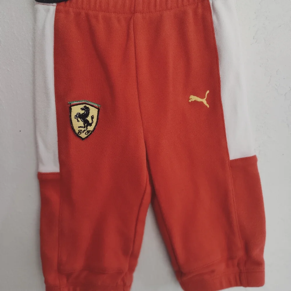 Baby Puma Vintage Red Ferrari Baby Tracksuit - Picture 3 of 4